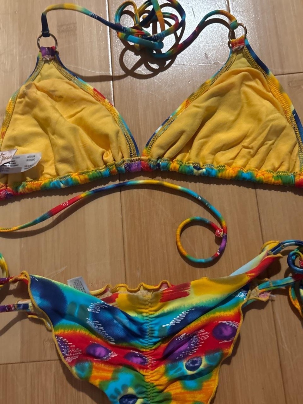 Luli Fama Multicolor Ocho Rios Rhinestone Bikini Set - Picture 4 of 4